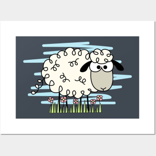 Funky Sheep Posters and Art